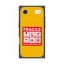 プレミアムスクエアケース with MagSafe［ FRAGILE Sticker - Yellow ］