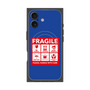 プレミアムスクエアケース with MagSafe［ FRAGILE Sticker - Blue ］