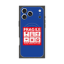プレミアムスクエアケース with MagSafe［ FRAGILE Sticker - Blue ］
