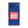 プレミアムスクエアケース with MagSafe［ FRAGILE Sticker - Blue ］