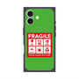プレミアムスクエアケース with MagSafe［ FRAGILE Sticker - Green ］