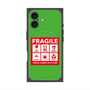 プレミアムスクエアケース with MagSafe［ FRAGILE Sticker - Green ］