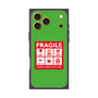 プレミアムスクエアケース with MagSafe［ FRAGILE Sticker - Green ］