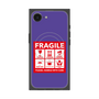 プレミアムスクエアケース with MagSafe［ FRAGILE Sticker - Purple ］