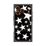 プレミアムスクエアケース with MagSafe［ Stars - Black ］