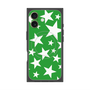 プレミアムスクエアケース with MagSafe［ Stars - Green ］