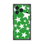 プレミアムスクエアケース with MagSafe［ Stars - Green ］