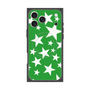 プレミアムスクエアケース with MagSafe［ Stars - Green ］