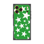 プレミアムスクエアケース with MagSafe［ Stars - Green ］