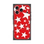 プレミアムスクエアケース with MagSafe［ Stars - Red ］