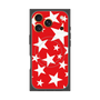 プレミアムスクエアケース with MagSafe［ Stars - Red ］