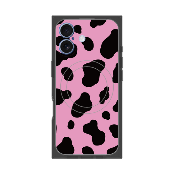 プレミアムスクエアケース with MagSafe［ Cow - Pink ］