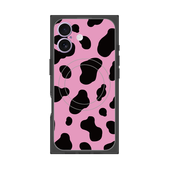 プレミアムスクエアケース with MagSafe［ Cow - Pink ］