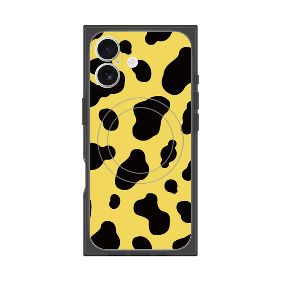 プレミアムスクエアケース with MagSafe［ Cow - Yellow ］