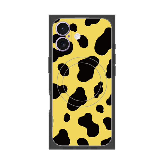 プレミアムスクエアケース with MagSafe［ Cow - Yellow ］