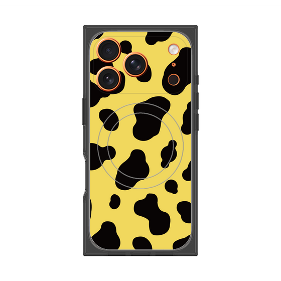 プレミアムスクエアケース with MagSafe［ Cow - Yellow ］