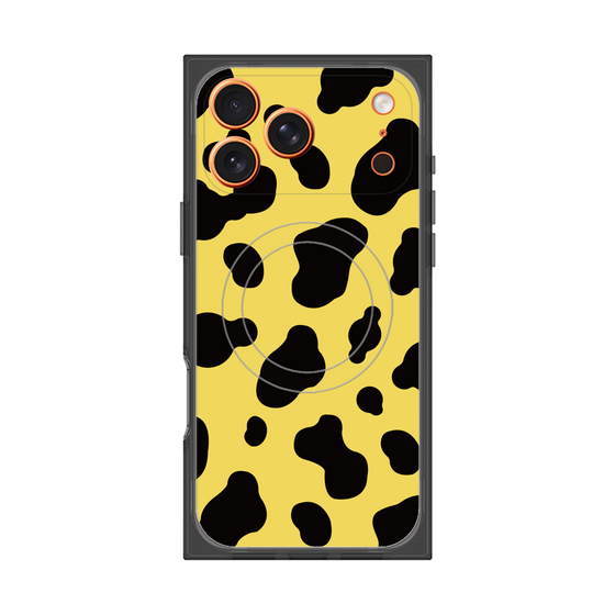 プレミアムスクエアケース with MagSafe［ Cow - Yellow ］