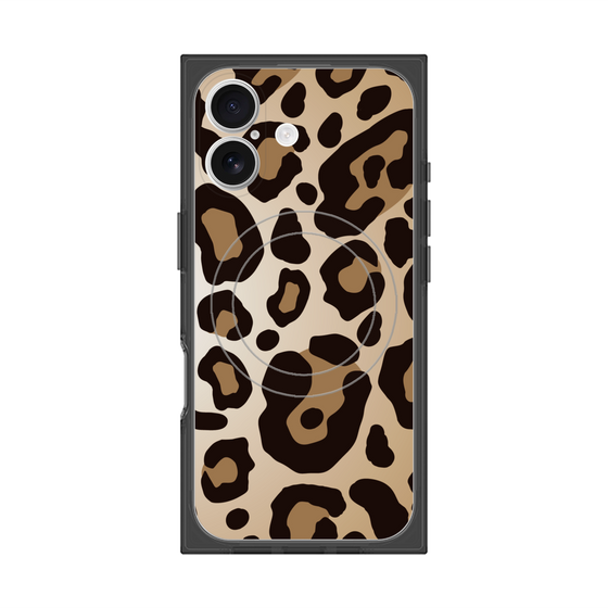 プレミアムスクエアケース with MagSafe［ Leopard - Yellow ］