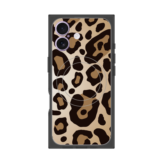 プレミアムスクエアケース with MagSafe［ Leopard - Yellow ］