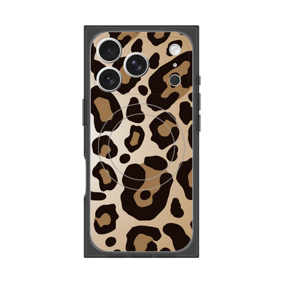 プレミアムスクエアケース with MagSafe［ Leopard - Yellow ］