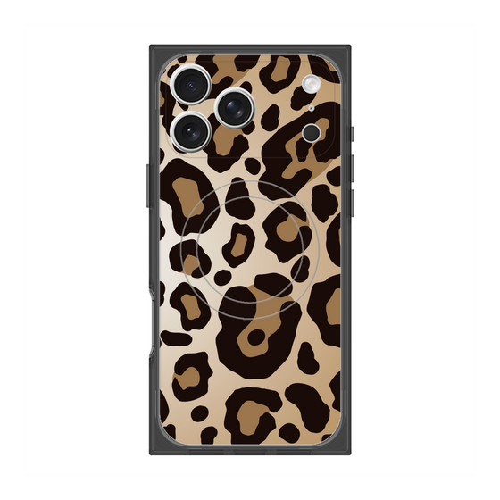 プレミアムスクエアケース with MagSafe［ Leopard - Yellow ］