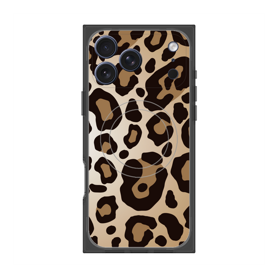 プレミアムスクエアケース with MagSafe［ Leopard - Yellow ］