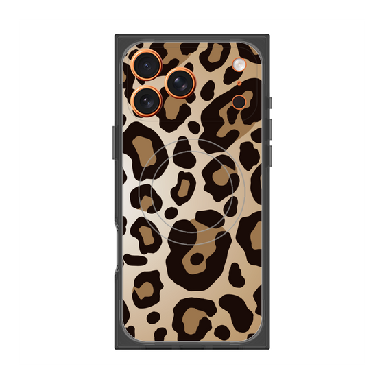プレミアムスクエアケース with MagSafe［ Leopard - Yellow ］