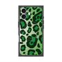 プレミアムスクエアケース with MagSafe［ Leopard - Green ］