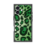 プレミアムスクエアケース with MagSafe［ Leopard - Green ］