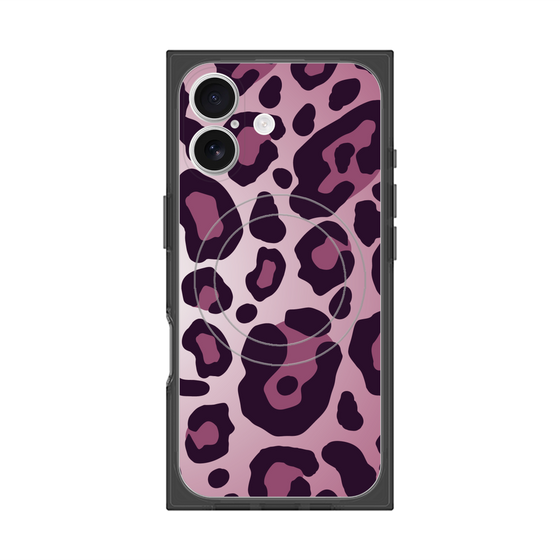 プレミアムスクエアケース with MagSafe［ Leopard - Pink ］