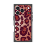 プレミアムスクエアケース with MagSafe［ Leopard - Red ］