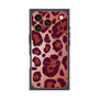 プレミアムスクエアケース with MagSafe［ Leopard - Red ］