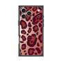 プレミアムスクエアケース with MagSafe［ Leopard - Red ］