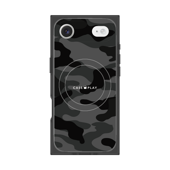 プレミアムスクエアケース with MagSafe［ Camouflage - Black ］