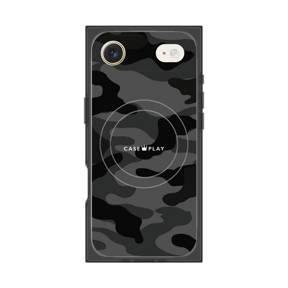 プレミアムスクエアケース with MagSafe［ Camouflage - Black ］