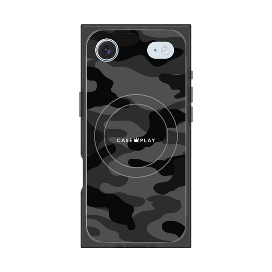 プレミアムスクエアケース with MagSafe［ Camouflage - Black ］