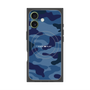 プレミアムスクエアケース with MagSafe［ Camouflage - Blue ］