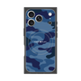 プレミアムスクエアケース with MagSafe［ Camouflage - Blue ］