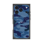 プレミアムスクエアケース with MagSafe［ Camouflage - Blue ］