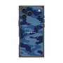 プレミアムスクエアケース with MagSafe［ Camouflage - Blue ］