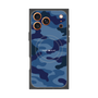 プレミアムスクエアケース with MagSafe［ Camouflage - Blue ］