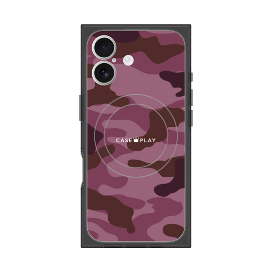 プレミアムスクエアケース with MagSafe［ Camouflage - Pink ］