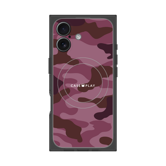 プレミアムスクエアケース with MagSafe［ Camouflage - Pink ］