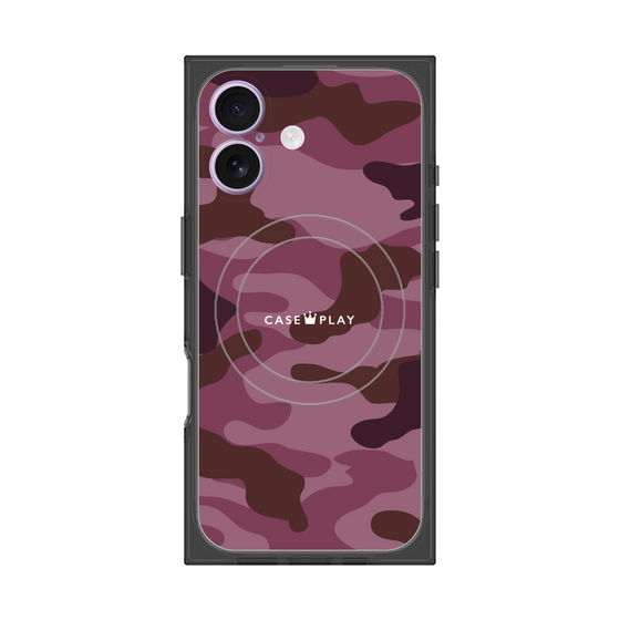 プレミアムスクエアケース with MagSafe［ Camouflage - Pink ］
