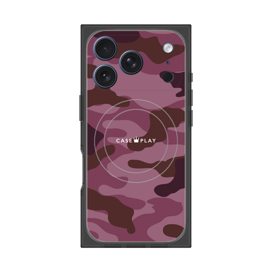 プレミアムスクエアケース with MagSafe［ Camouflage - Pink ］