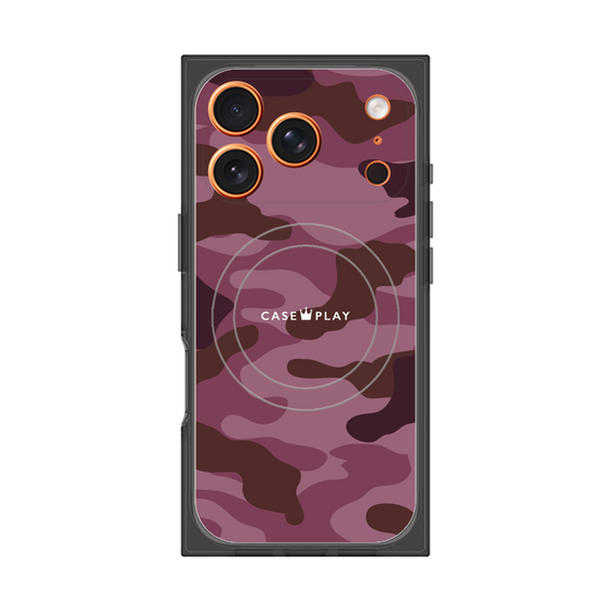 プレミアムスクエアケース with MagSafe［ Camouflage - Pink ］