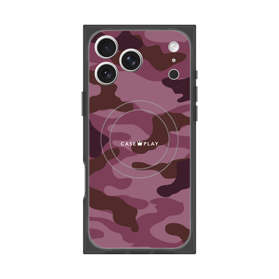 プレミアムスクエアケース with MagSafe［ Camouflage - Pink ］
