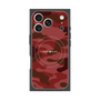 プレミアムスクエアケース with MagSafe［ Camouflage - Red ］