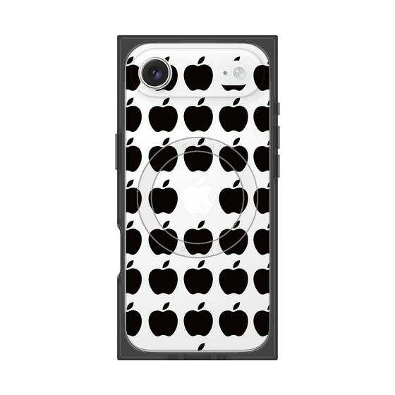 プレミアムスクエアケース with MagSafe［ Apple - Black ］