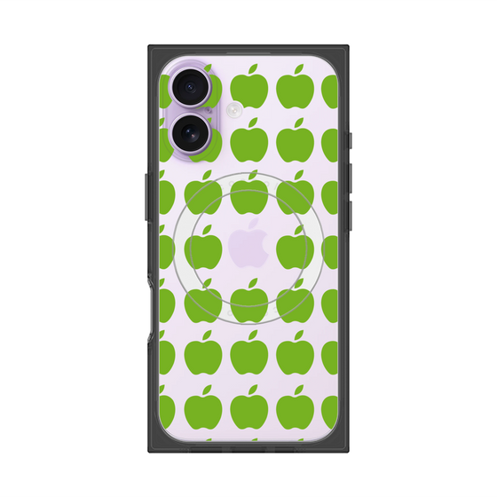 プレミアムスクエアケース with MagSafe［ Apple - Green ］